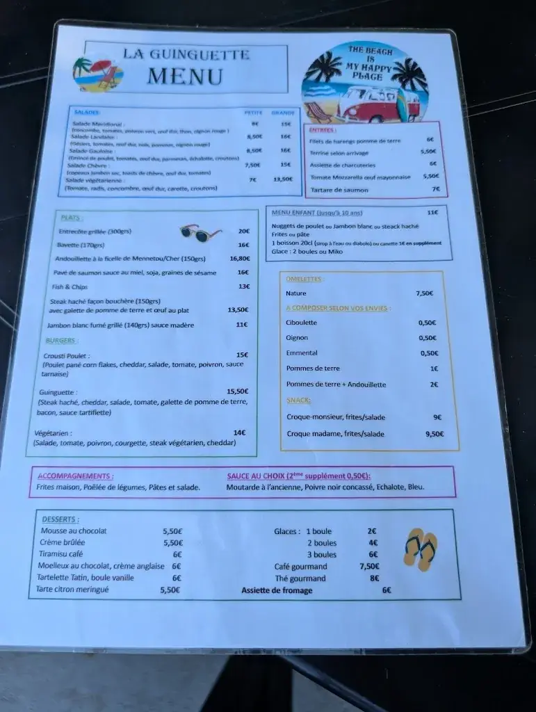 Menu_Guinguette de Châtres sur Cher_Châtres-sur-Cher_image_2