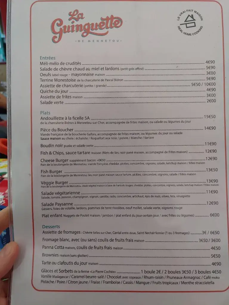 Menu_La guinguette de Mennetou_Mennetou-sur-Cher_immagine_1