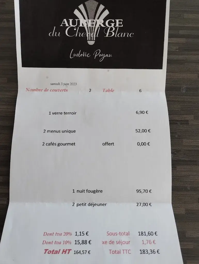 Menu_Auberge du Cheval Blanc_Selles-Saint-Denis_immagine_2