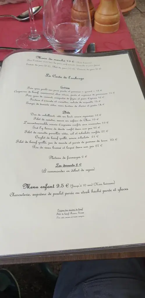 Menu_Auberge de la Tour_Châtillon-sur-Indre_image_2