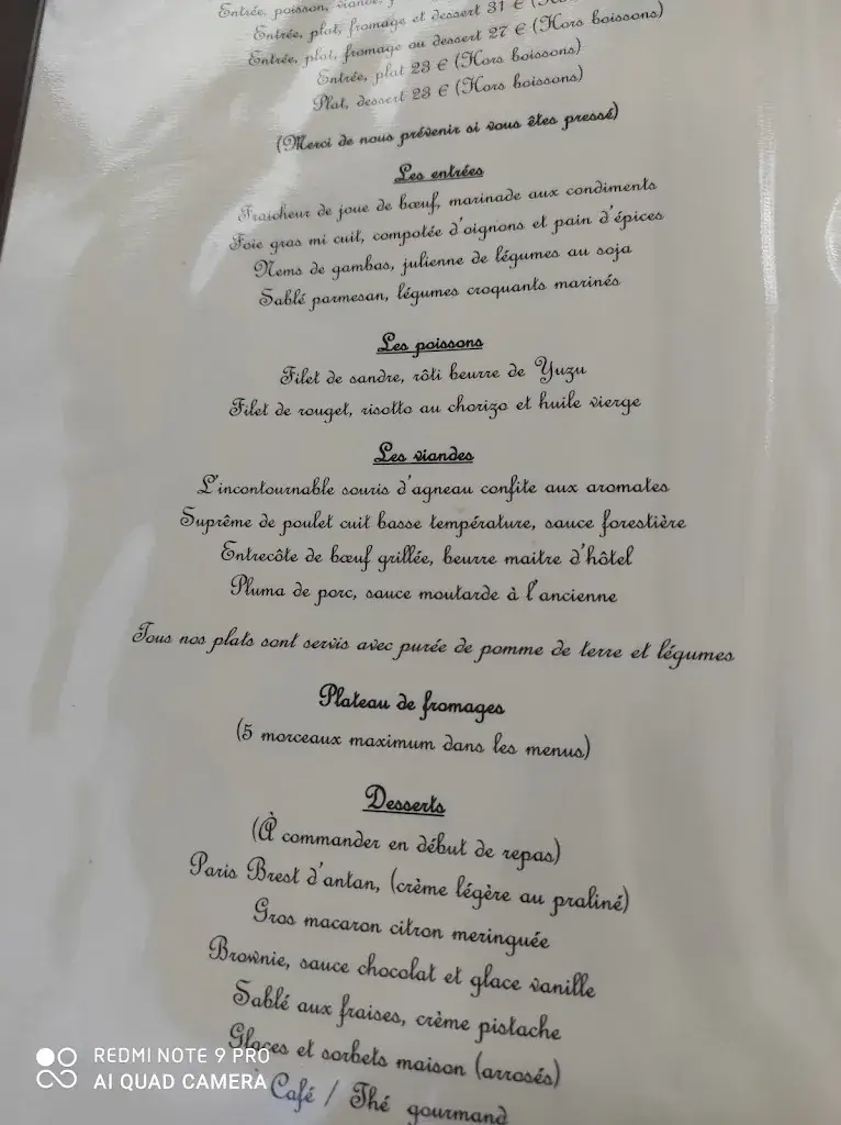 Menu_Auberge de la Tour_Châtillon-sur-Indre_image_3