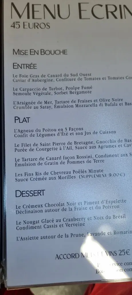 Menu_L'Écrin Des Saveurs_Châteauroux_image_2