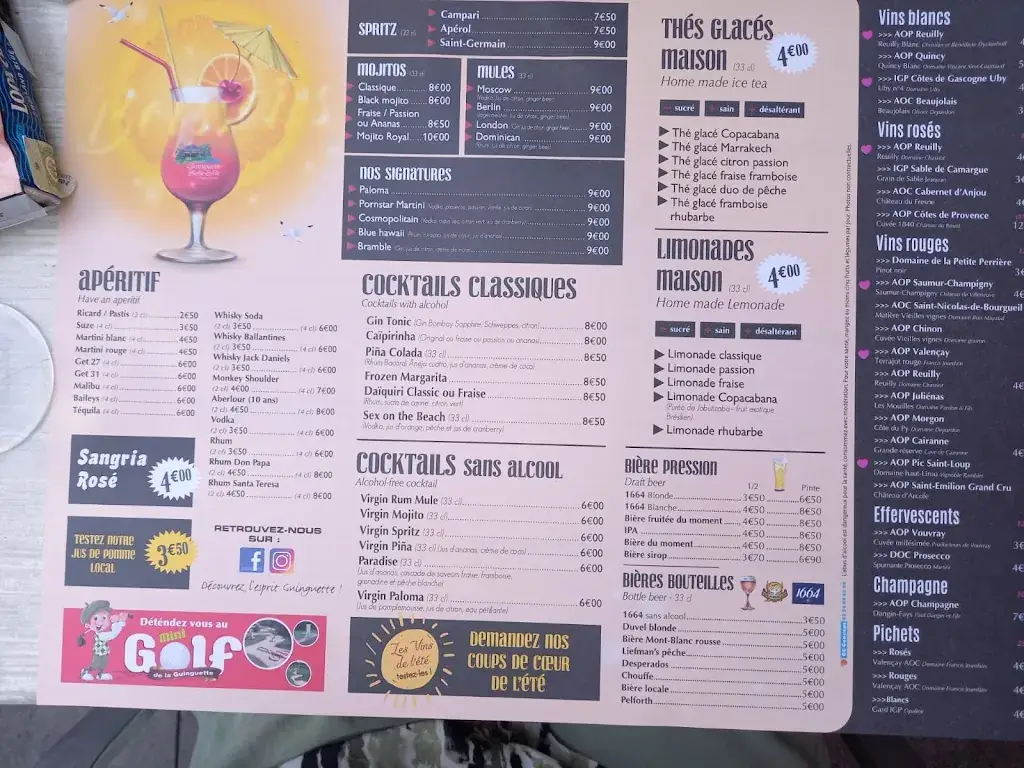 Menu_La Guinguette de Belle-Isle_Châteauroux_image_2
