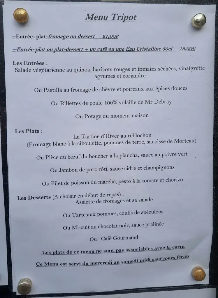 Menü_Le Tripot_Chartres_Bild_4