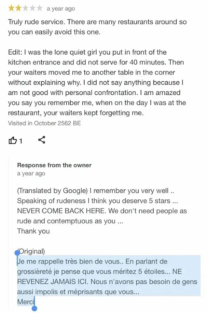 Moh Taher_Le Tripot_Chartres_Bewertung