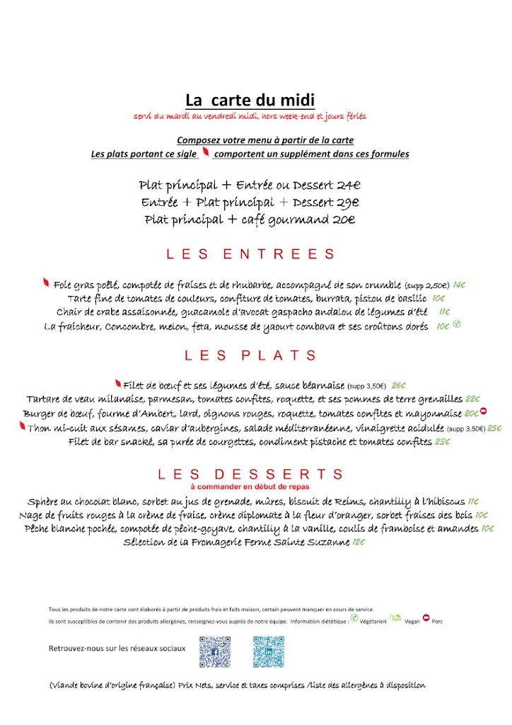 Menu_Les Feuillantines restaurant Chartres_Chartres_image_2