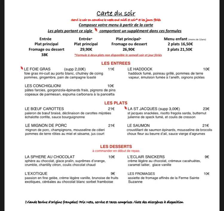Menu_Les Feuillantines restaurant Chartres_Chartres_image_4