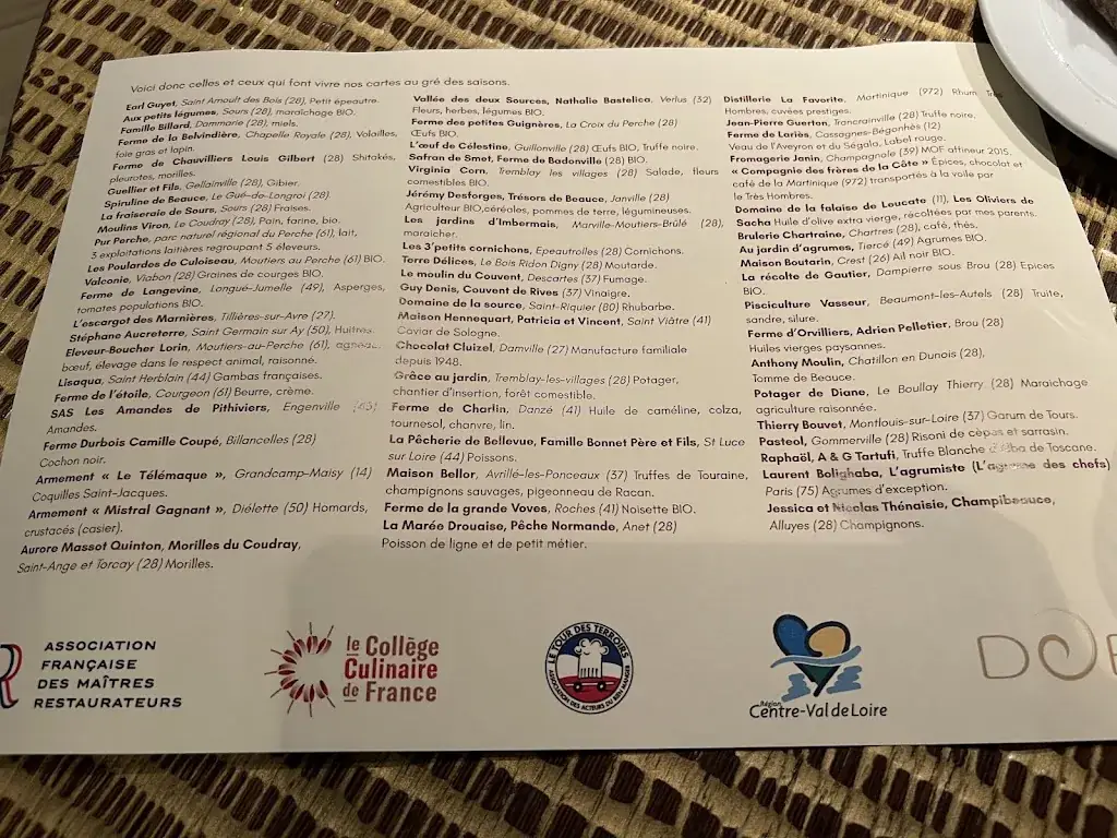 Menu_Le Geôrges_Chartres_image_1