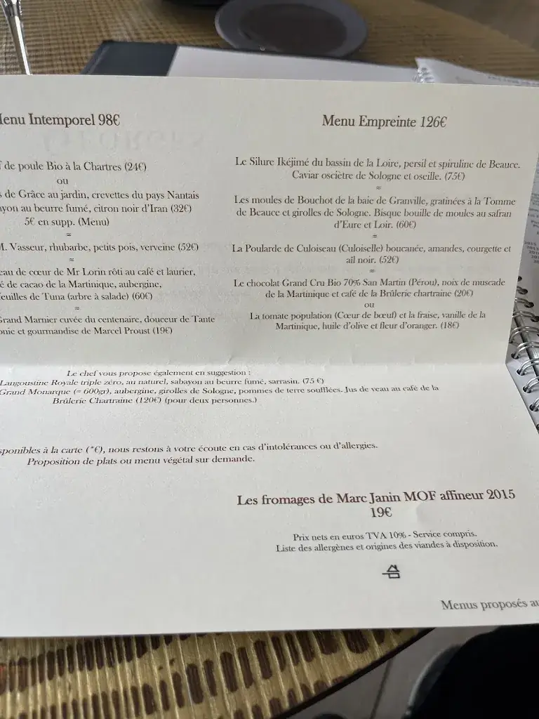 Menu_Le Geôrges_Chartres_image_4