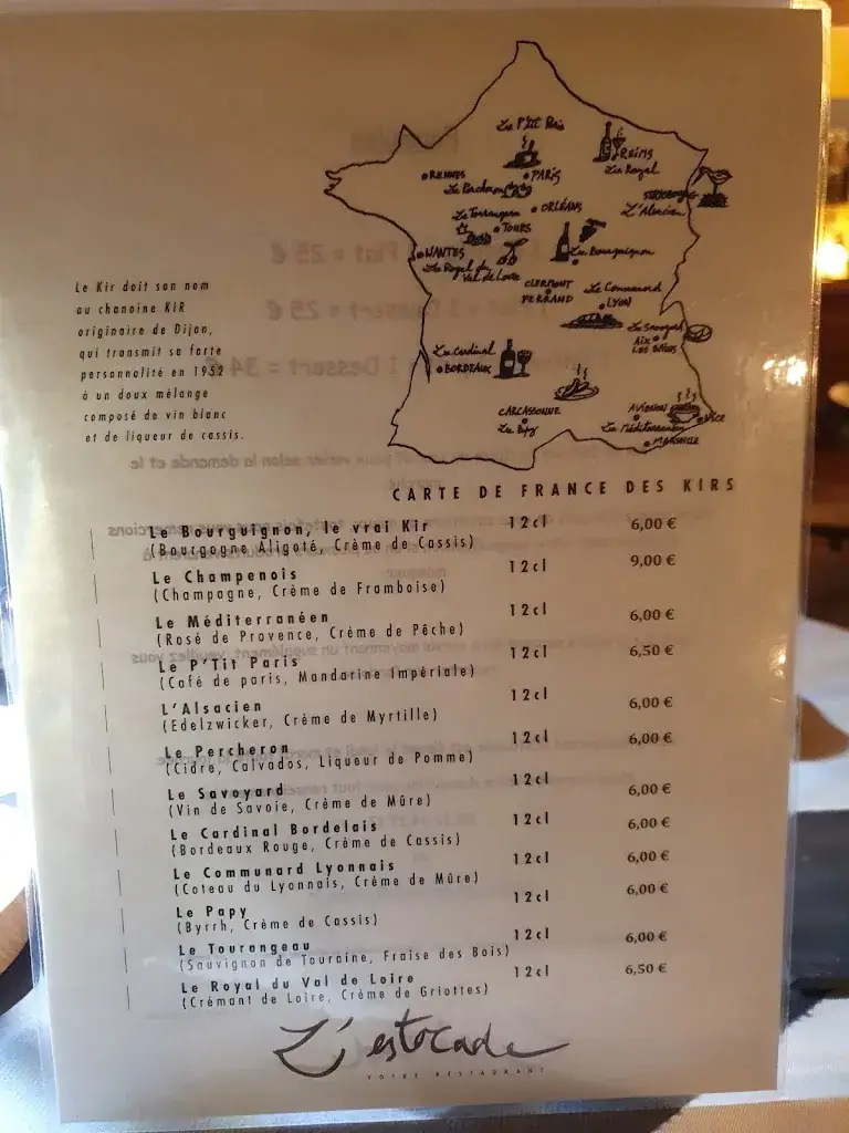 Menu_Restaurant L'Estocade_Chartres_image_1