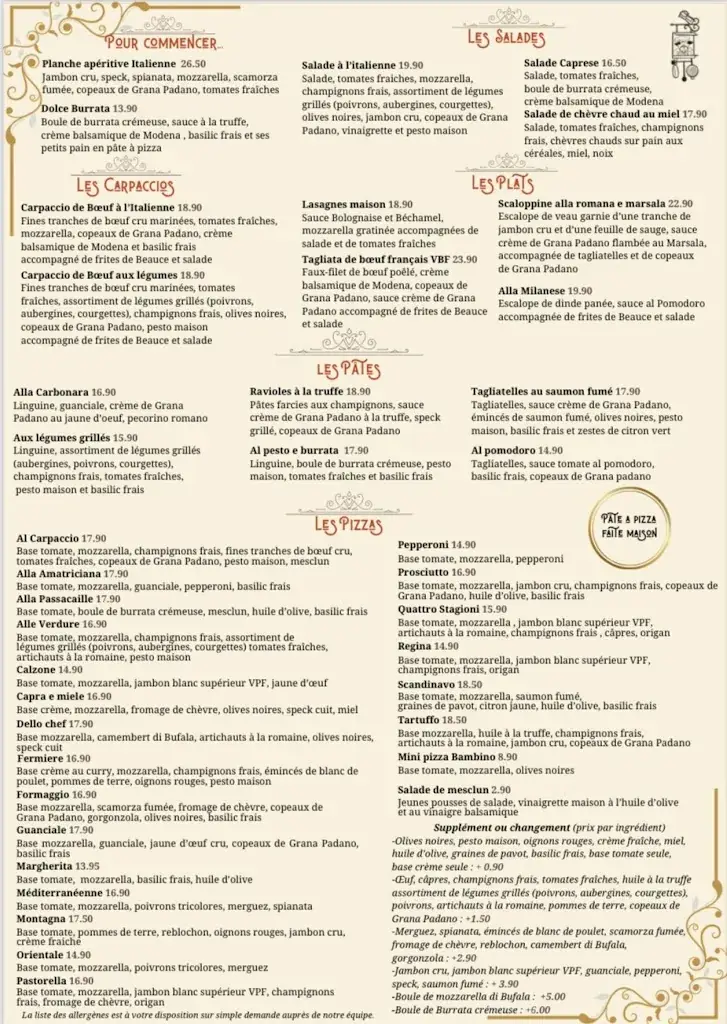 Menu_Restaurant « La Passacaille »_Chartres_imagen_1