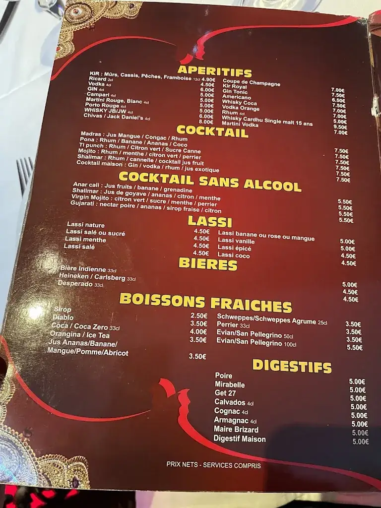 Menu_Le Shalimar chartres_Chartres_image_1