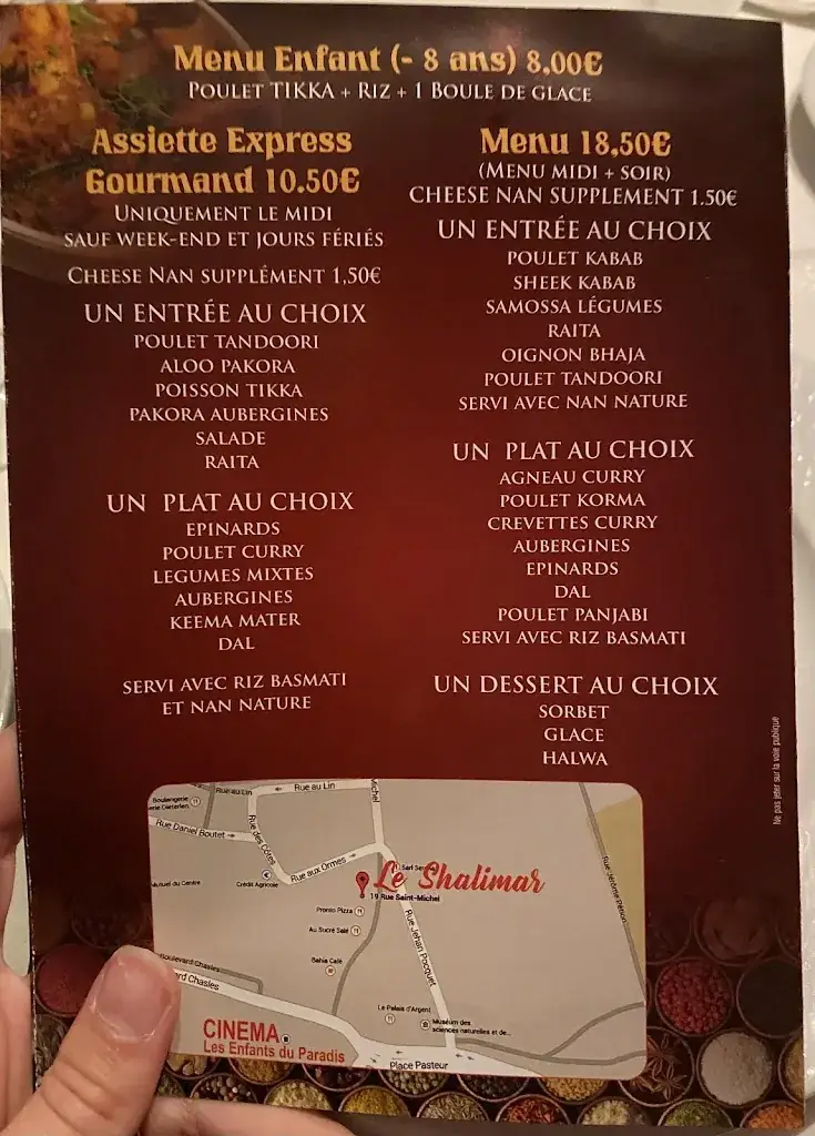Menu_Le Shalimar chartres_Chartres_image_2