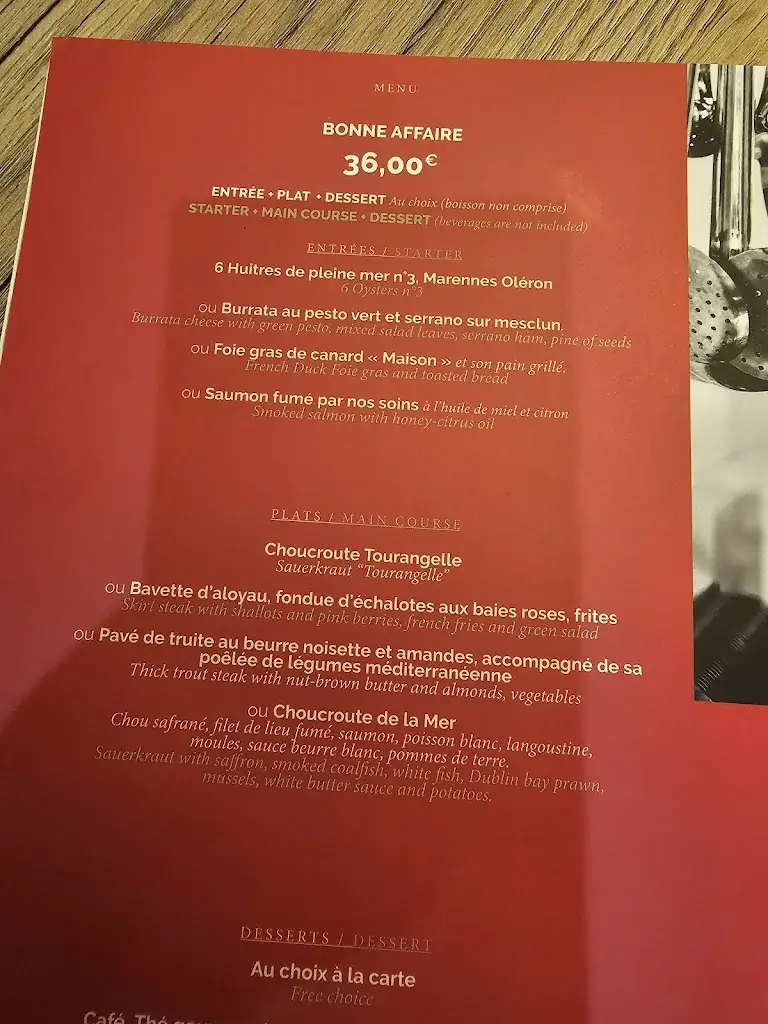 Menü_La Taverne - Table de caractère - Chambray-lès-Tours_Chambray-lès-Tours_Bild_3