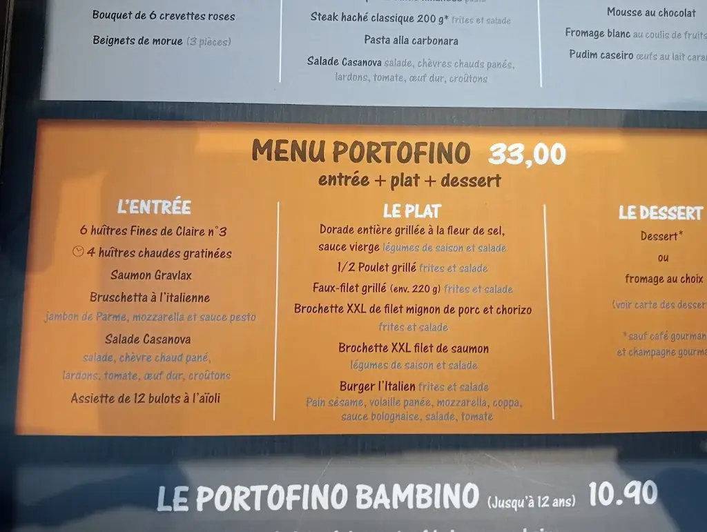 Menu_Le Portofino_Chambray-lès-Tours_image_1