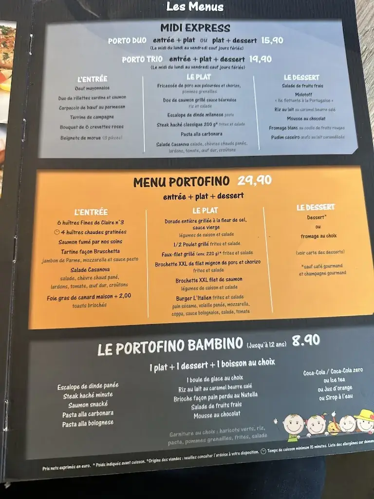 Menu_Le Portofino_Chambray-lès-Tours_image_4