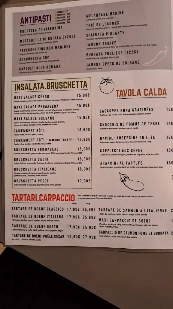 Menu_Bistro Gusto restaurant Brignais_Brignais_image_1