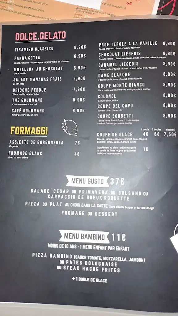 Menu_Bistro Gusto restaurant Brignais_Brignais_image_2