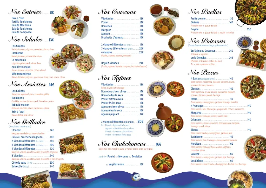 Menu_LES SIRÈNES_Joué-lès-Tours_image_1
