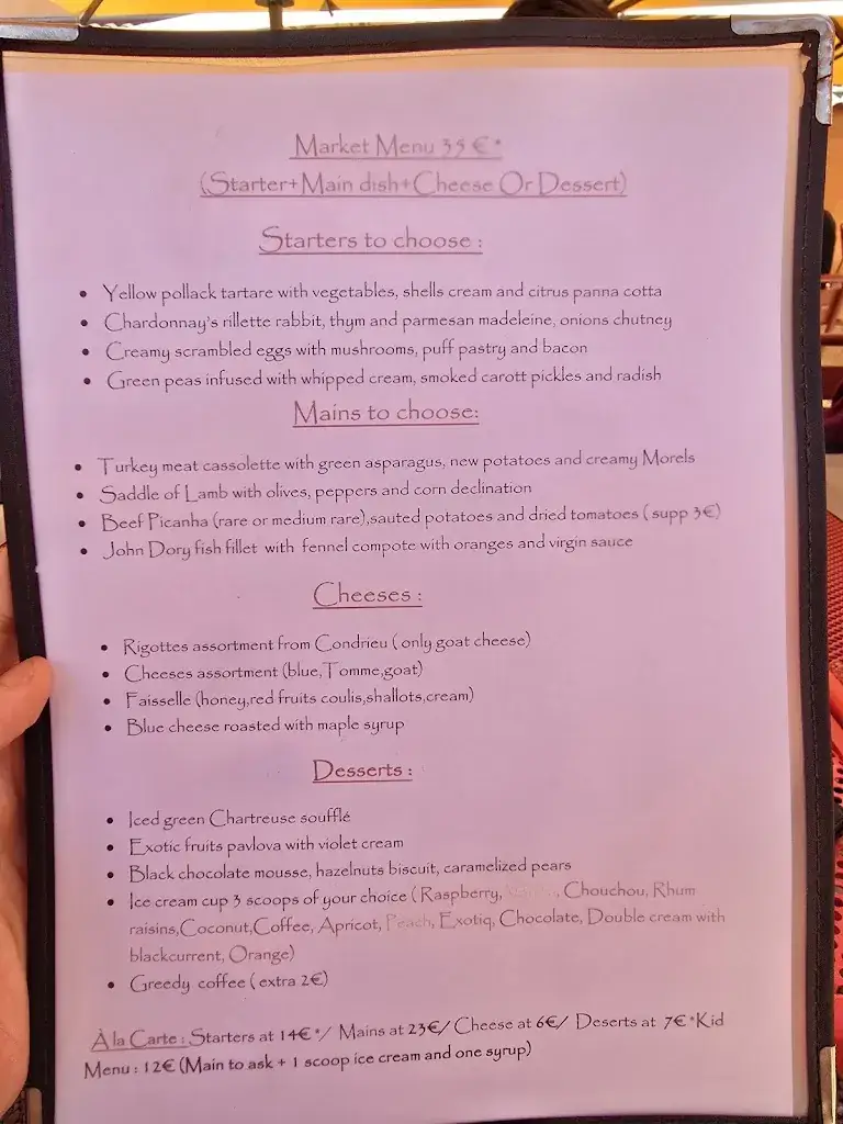 Le Bistrot à Vin de Serine_Ampuis_menu_image_1