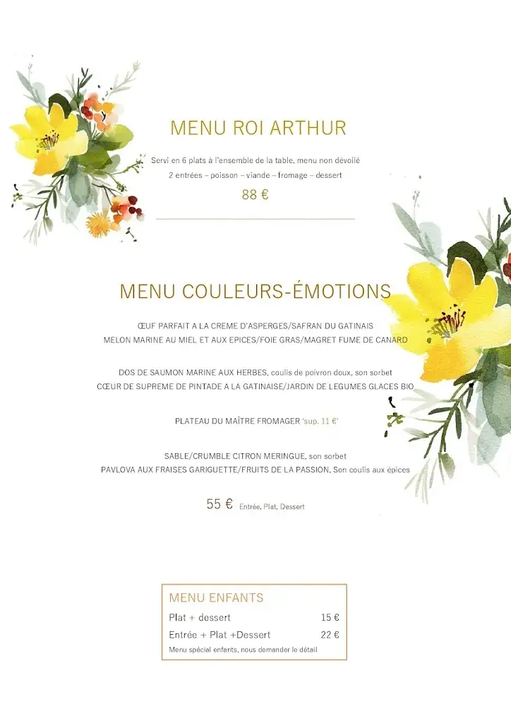 Menu_Restaurant Le Lancelot_Chilleurs-aux-Bois_image_4