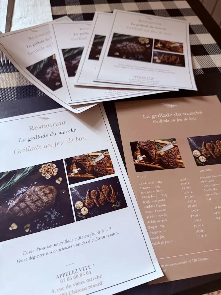 Menu_Restaurant Grillades Du Marché_Château-Renard_image_2