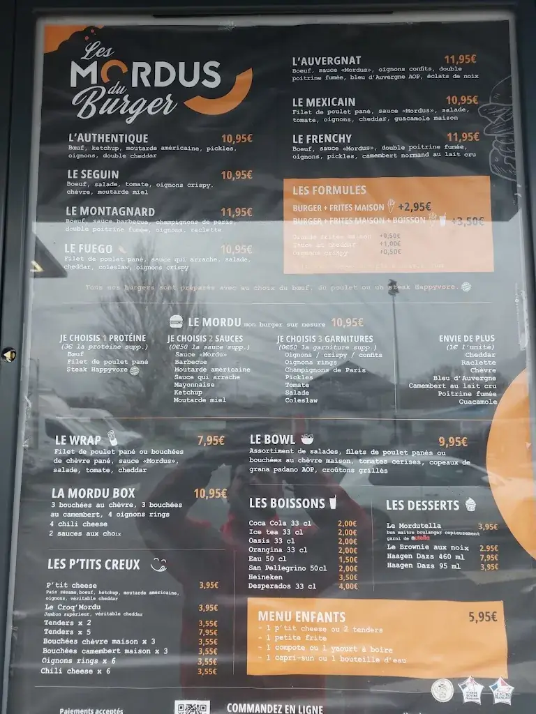 Menu_Les Mordus du Burger_Château-Renard_image_1