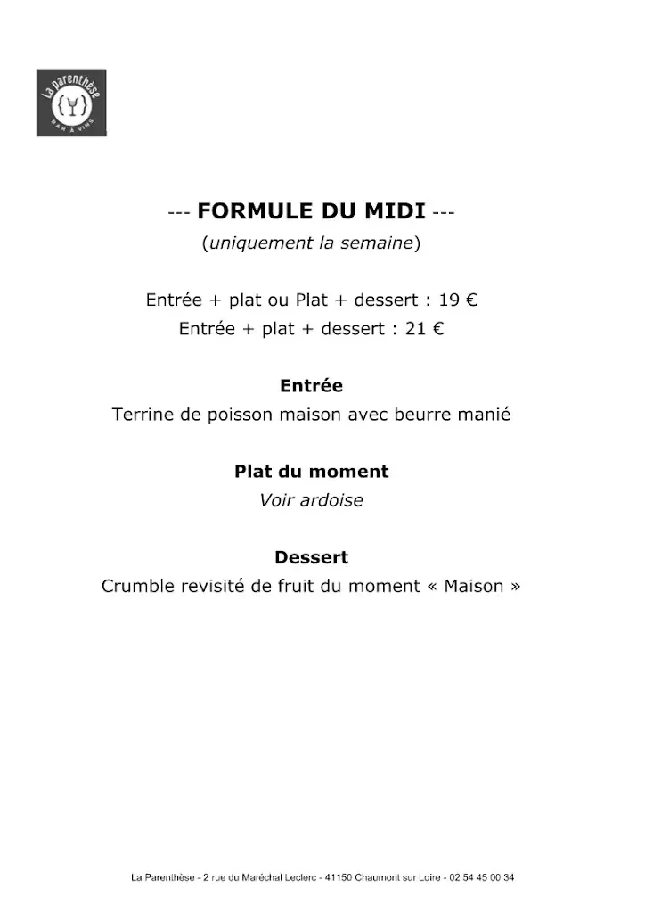 Menu_La Parenthèse_Chaumont-sur-Loire_image_2
