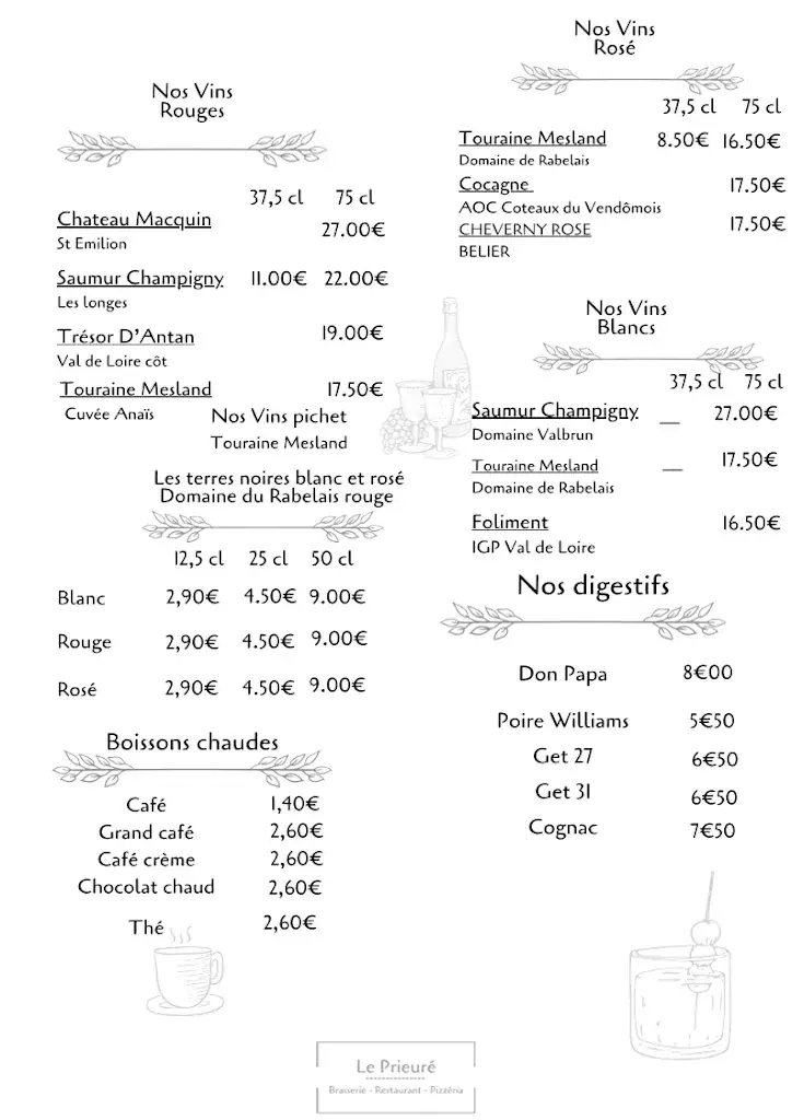 Menu_Le Prieure_Chaumont-sur-Loire_image_1