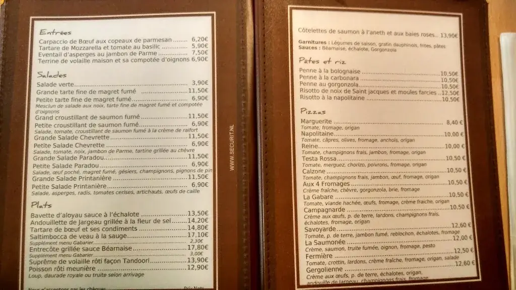 Menu_La Gabare_Châteauneuf-sur-Loire_image_3