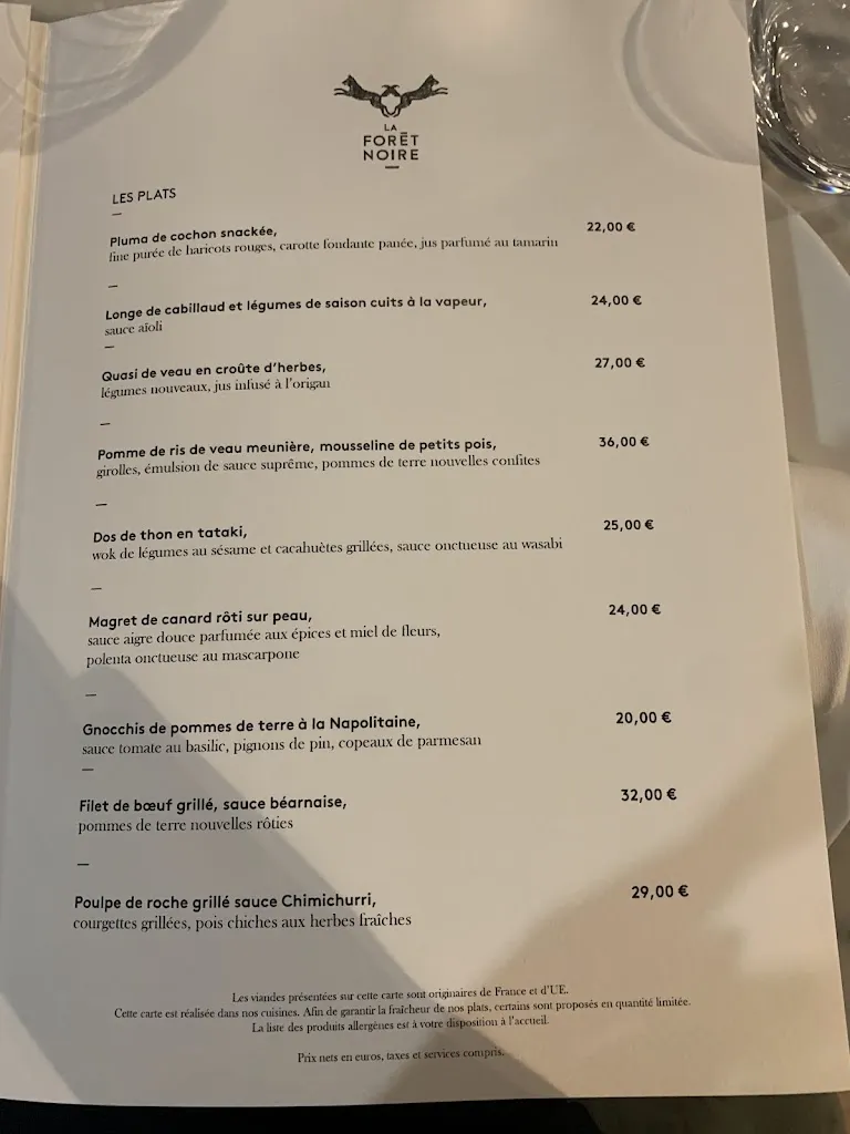 Menu_La Forêt Noire_Chaponost_image_1