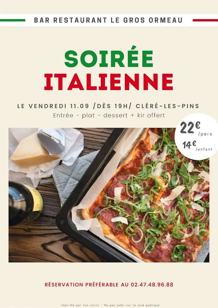 Menu_Bar Restaurant Le Gros Ormeau_Cléré-les-Pins_image_3