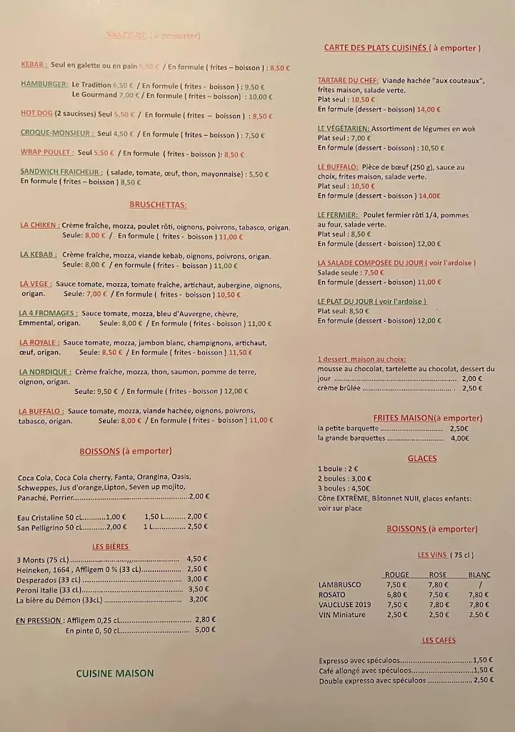 Menu_Le Chalet Gourmand Cluis_Cluis_image_1