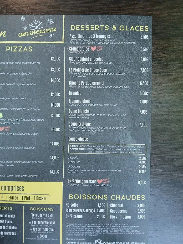 Menu_Restaurant La Grange de Jean E.Leclerc_28200_image_2