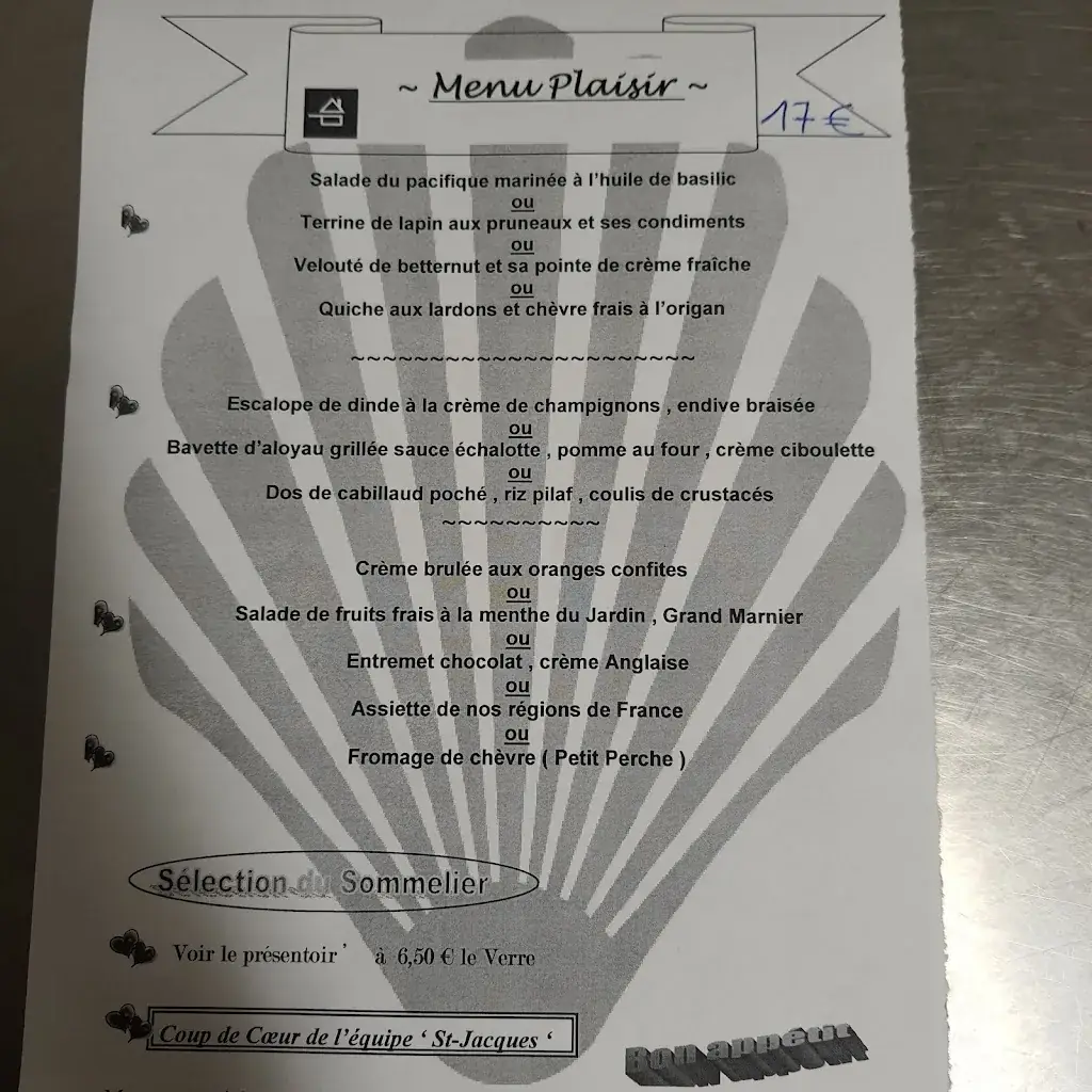 Menu_Le Saint-Jacques - restaurant & traiteur_Cloyes-les-Trois-Rivières_image_1