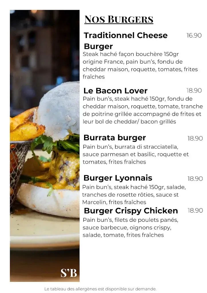 Menu_Restaurant So'Brasseurs - Restaurant Brignais_Brignais_image_1