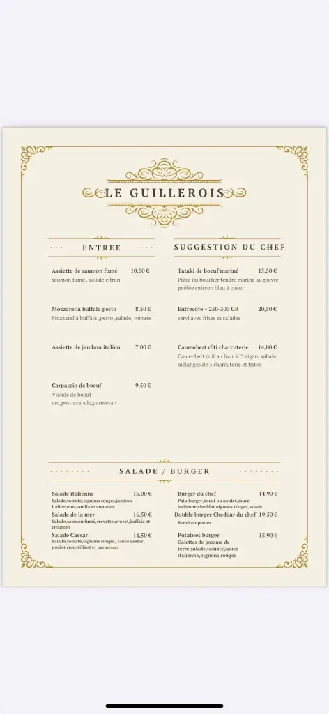 Menu_Le guillerois_Corquilleroy_immagine_4