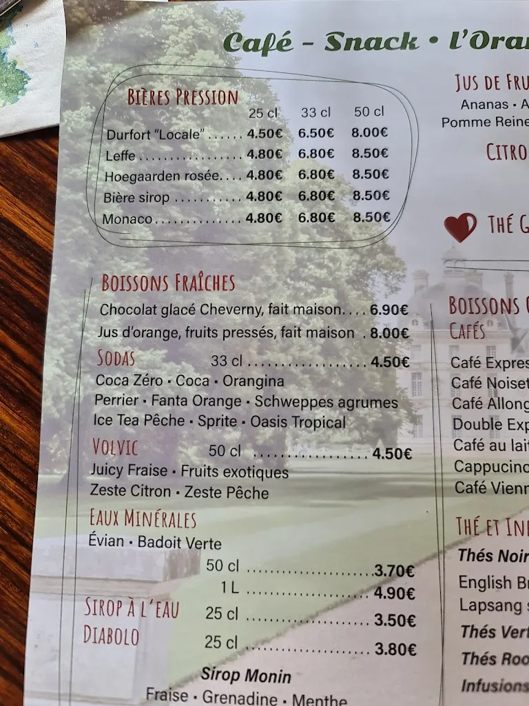 Menu_Orangerie du Château de Cheverny_Cheverny_image_2