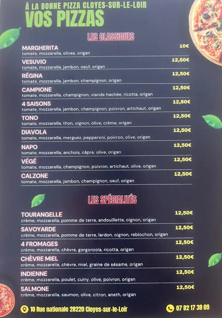 Menu_À la bonne pizza_Cloyes-les-Trois-Rivières_imagen_1