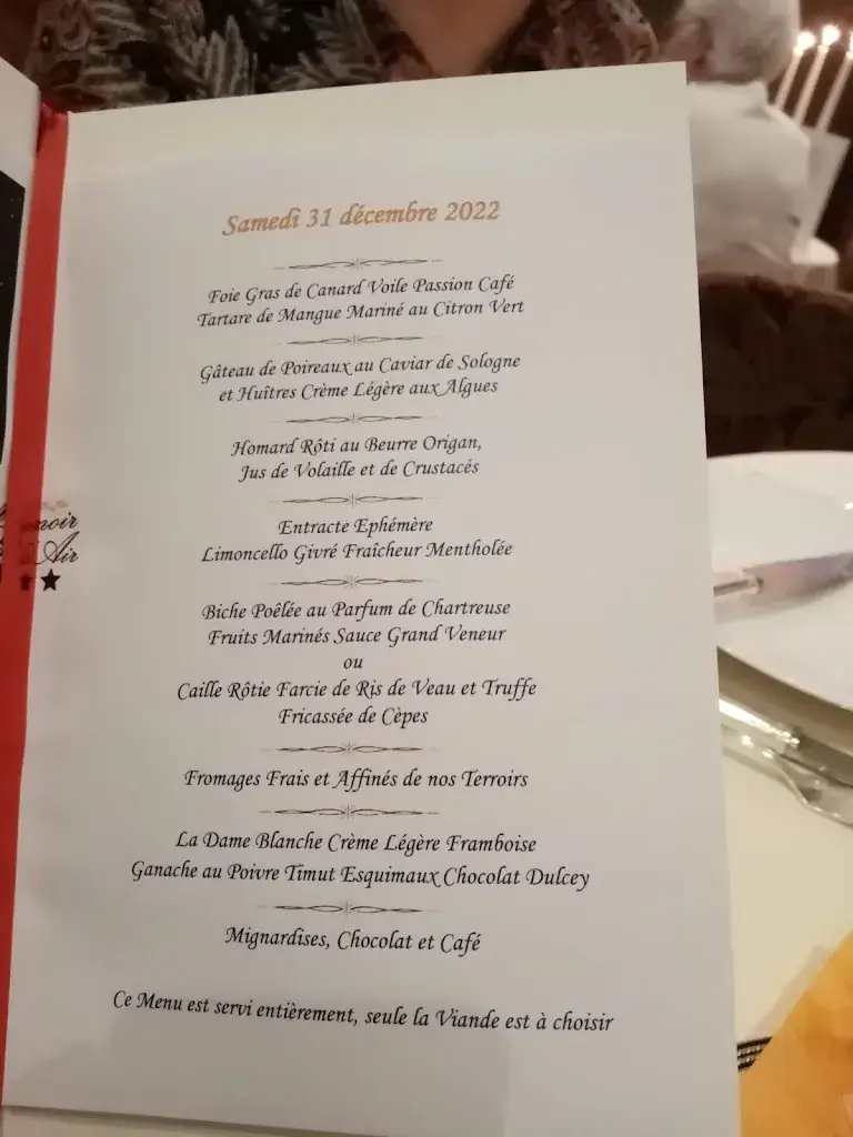 Menu_Manoir Bel Air_Saint-Dyé-sur-Loire_immagine_1