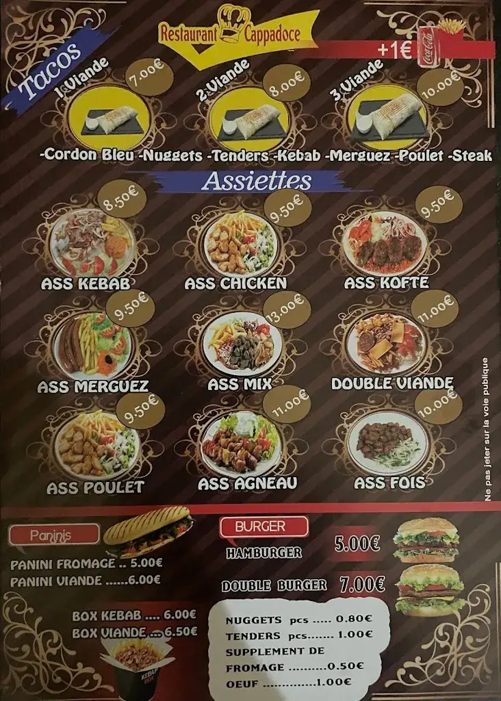 Menu_Les 3 Freres Koca Cappadoce_Pithiviers_image_2