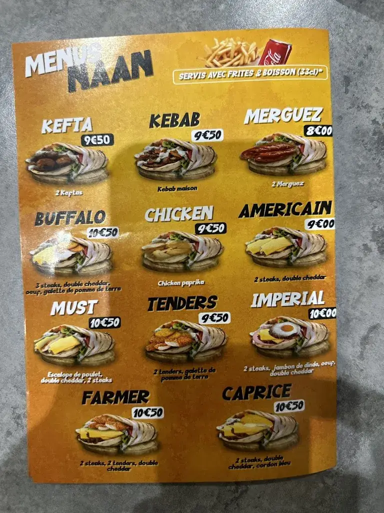 Menu_O'CHEESE NAAN'S_Pithiviers_image_4