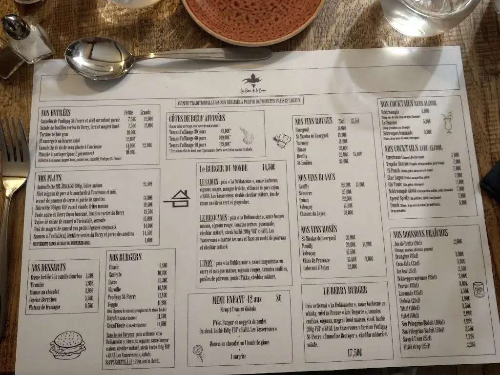 Menu_Les Rives de la Creuse_Ciron_image_1