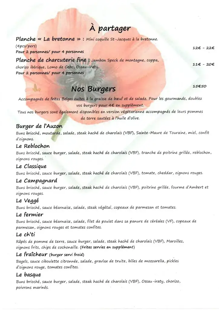 Menu_Le Relais de L'Auzon_Gournay_immagine_2