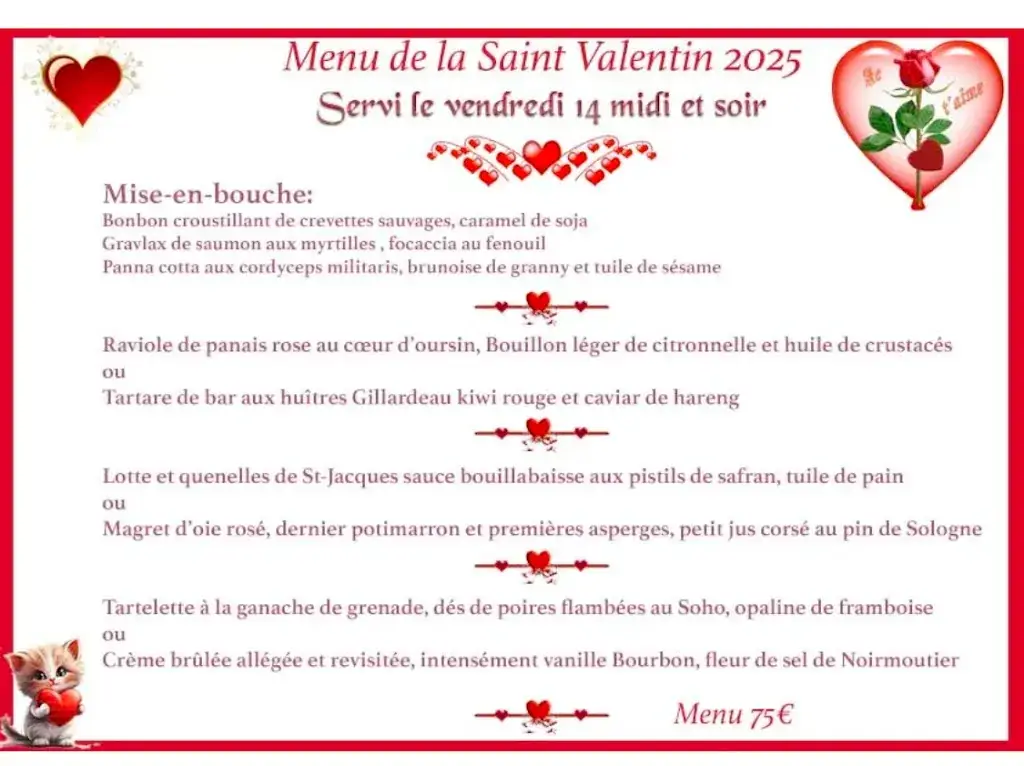 Menu_Auberge de Villeny_Villeny_imagen_1