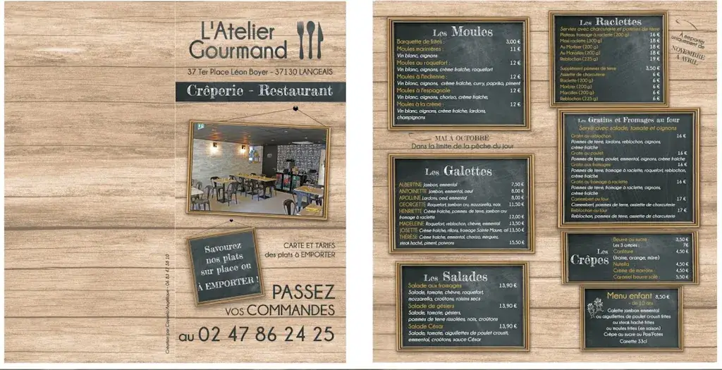 Menu_L'atelier Gourmand_Langeais_image_3