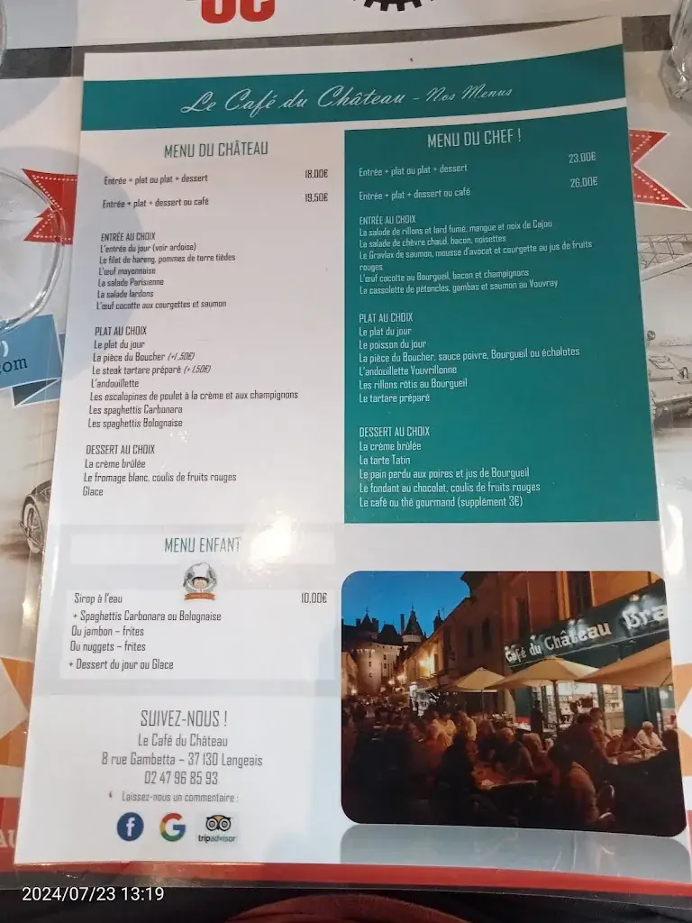 Menu_Café du Château Brasserie_Langeais_image_1