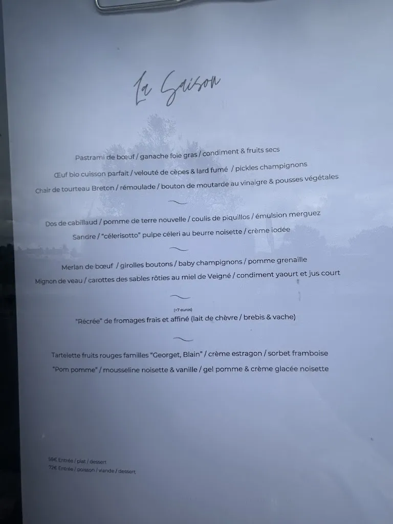 Menu_La Maison Tourangelle_Savonnières_image_1