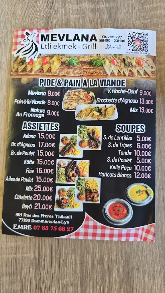 Menu_Mevlana etliekmek Grill_Dammarie-les-Lys_image_1