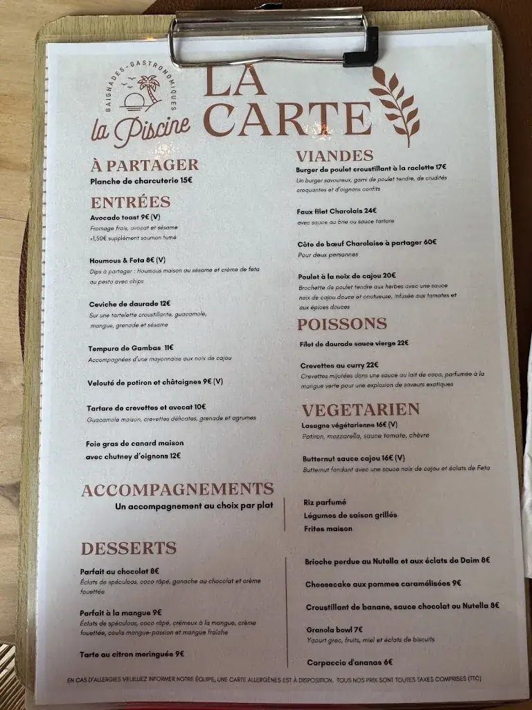 Menu_La Piscine Restaurant_Melun_image_3